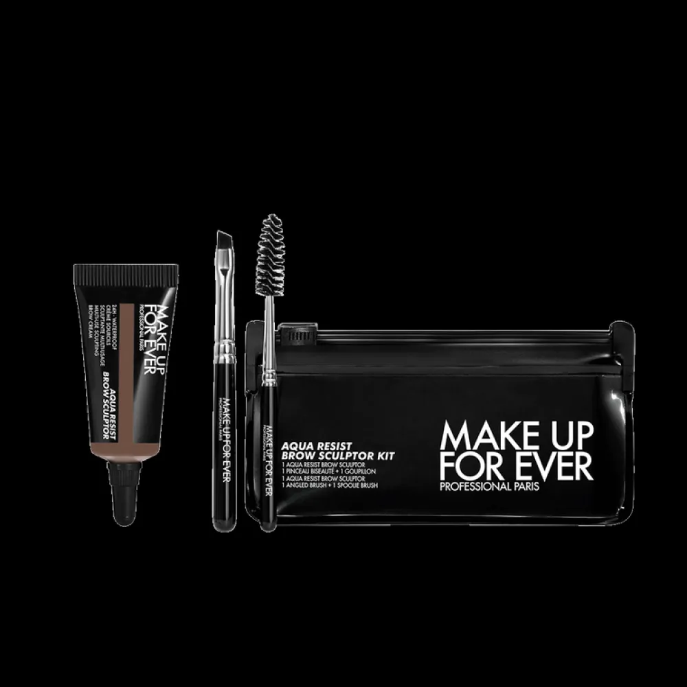 Waterproof | Cejas*Make Up For Ever Aqua Resist Brow Sculptor Kit 30 - Soft Brown