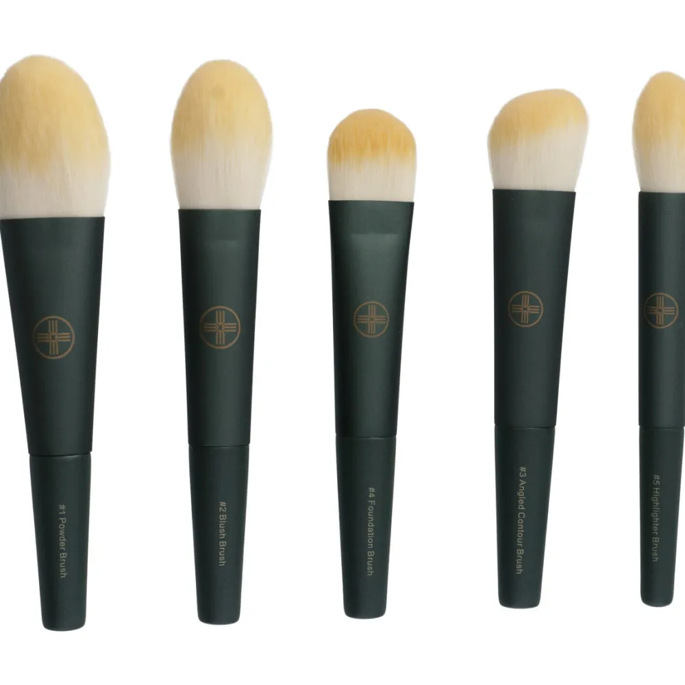 Brochas*Eigshow Beauty Chic Series Mini Shaded Spruce Makeup Brush Kit 18 pcs