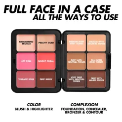 Correctores*Make Up For Ever HD Skin Face Essentials Palette With Highlighters - H3 Tan to Deep