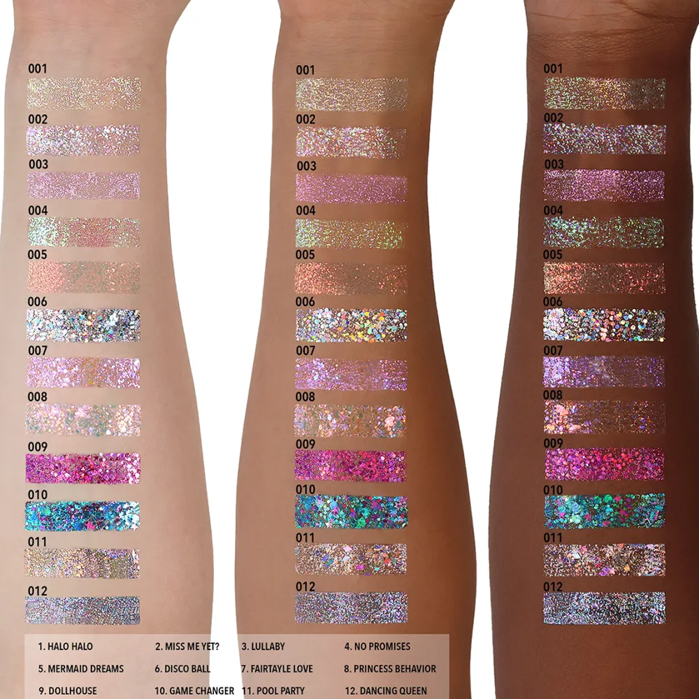 Sombras*Moira Hologram Glitter Gel - 03, Lullaby
