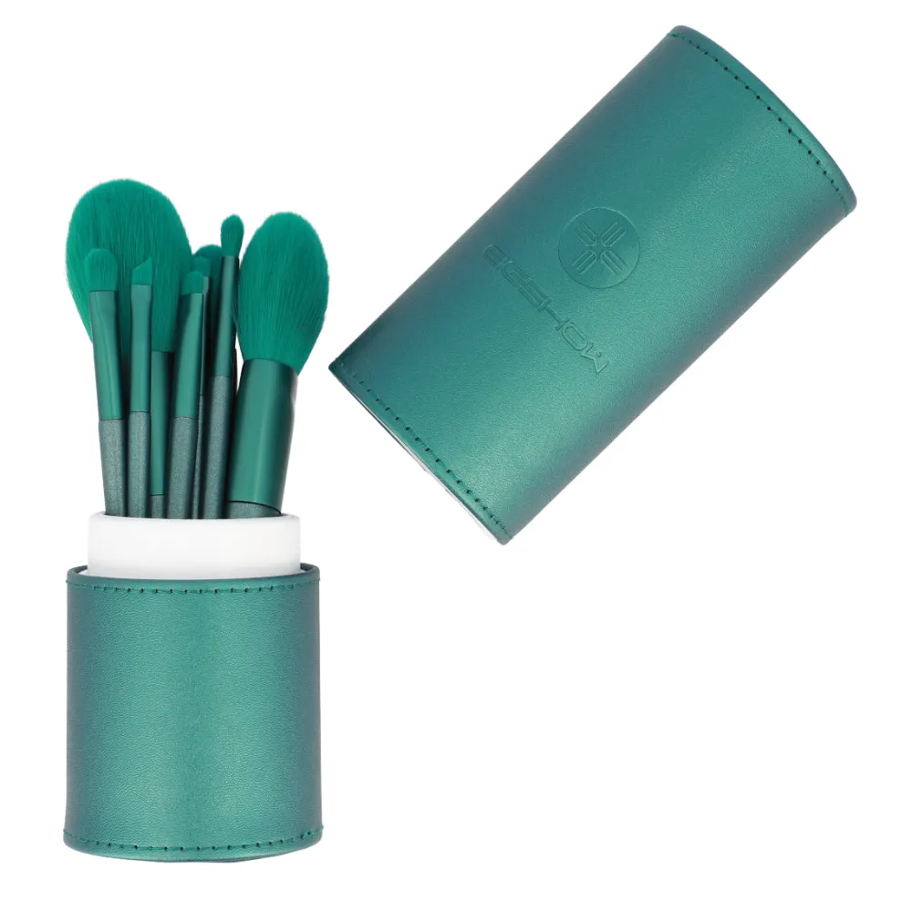 Brochas*Eigshow Beauty Jade Green Brush 8 Pcs