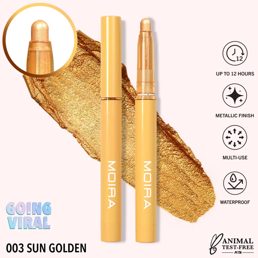 Delineadores*Moira Stellar Glaze Stick Shadow 003 Sun Golden