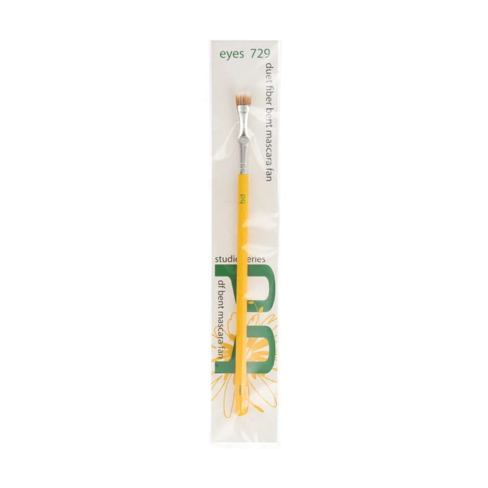 Brochas*Bdellium Tools Studio 729 Duet Fiber Bent Mascara Fan