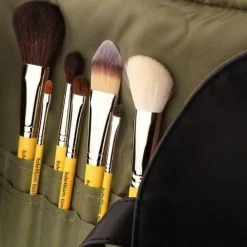 Brochas*Bdellium Tools Studio Basic 7pc. Brush Set with Roll-up Pouch Studio