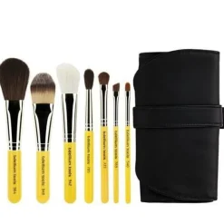 Brochas*Bdellium Tools Travel Basic 7pc. Brush Set with Roll-up Pouch